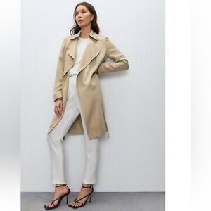 Babaton Tan Trench Coat